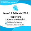 Riapertura Laboratorio Analisi
